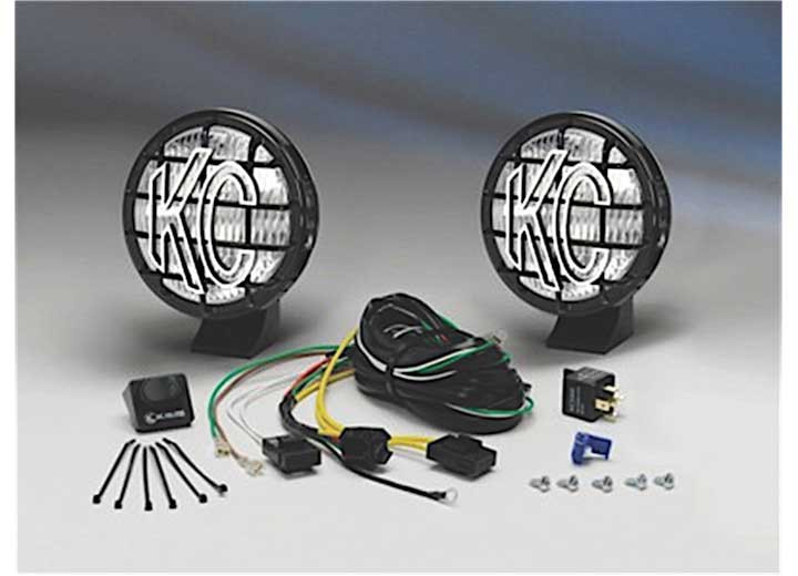 KC Hilites - Apollo Pro: 5in Rnd Fog Plstc 100w (pr) - 452