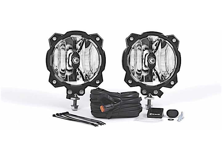 KC Hilites - Pro6; Gravity Led Single Mnt Wide40 Sys (pr) - 91305