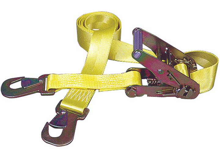 Keeper - 8ft X 2in Auto Ratchet Tiedn W/snap Hks 2000 Lbs Wll (6000 Lbs.break Strength) Ipk - 4106