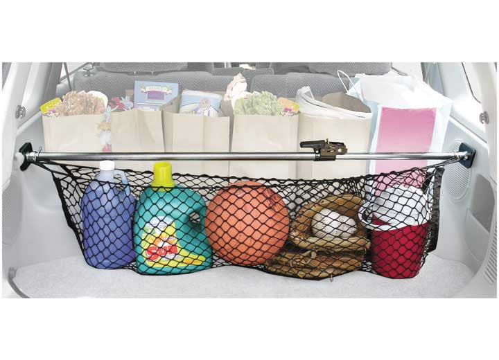 Keeper - Cargo Bar Ratcheting 40in  70in With Storage Net - 5060