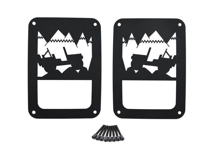 Kentrol - 2007c Jeep Wrangler Heritage Taillight Guard - 80702
