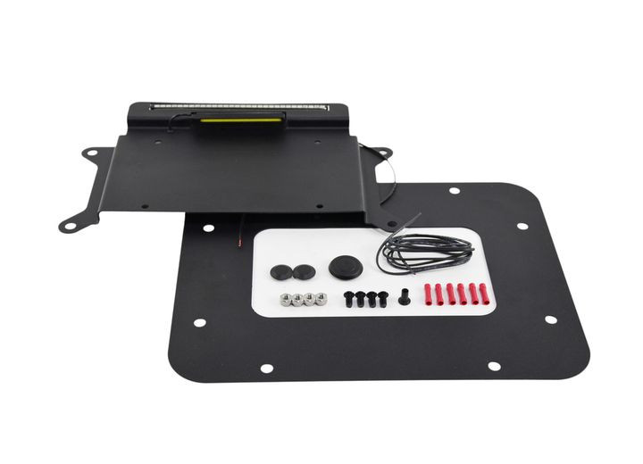 Kentrol - 2007c Jeep Wrangler Backside License Plate Mount With Led - 80703