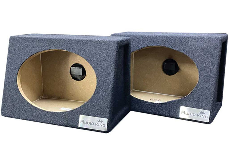 KING BOXES - 6in X 9in Subwoofer Enclosure Pair  Carpeted - A69
