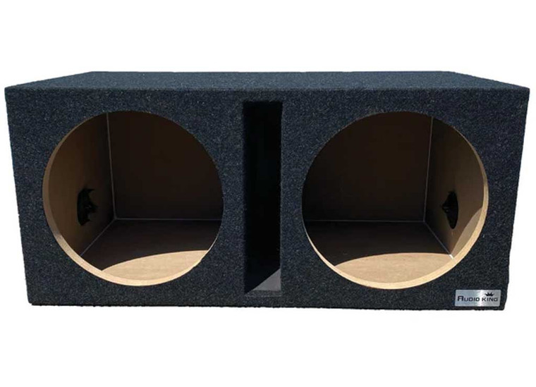 KING BOXES - Dual 12in Single Ported Subwoofer Enclosure - D12V