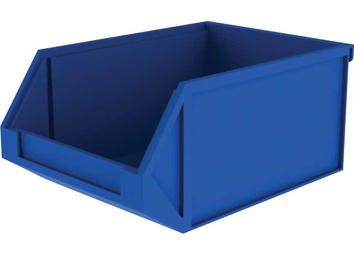 Holman - Plastic Bin 8 W X 5.5 H X 12 D Shelf Accessories Blue - 40130