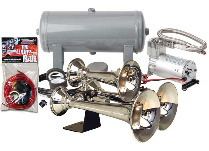 Kleinn Air Horns - Pro Blaster Triple Train Horn Kit - HK6
