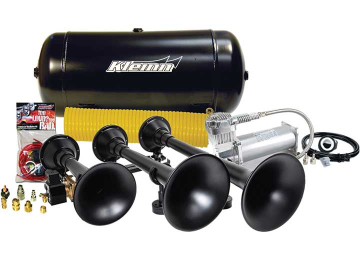 Kleinn Air Horns - Pro Blaster 150 Psi Triple Train Horn Kit - HK9