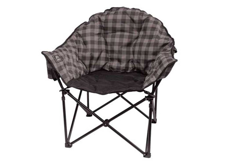 Kuma Outdoor Gear - Lazy Bear Chair  Grey/black Plaid - 433-KM-LBCH-GPB