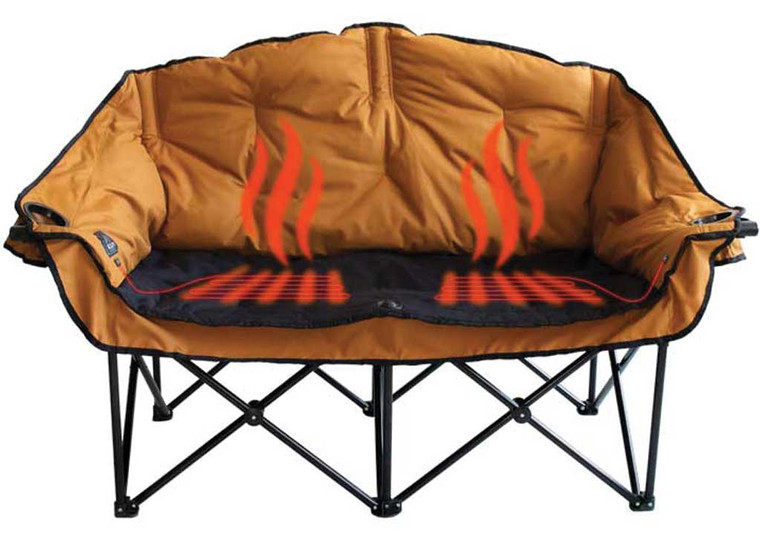 Kuma Outdoor Gear - Bear Buddy Blue Tooth Heated Double Chair; Sierra - 893-KM-BBBTHDC-SB