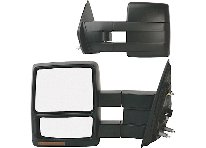 K-Source - 0914 Ford F150 Pr Heated Power Oe Mirror Extendable Towing Turn Signal & Puddl - 61185-86F