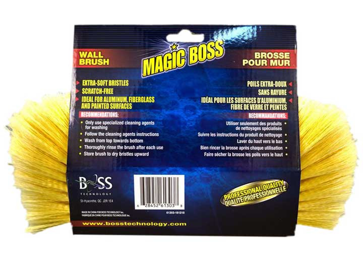 RV BOSS - (box Of 6) Rv 3 Sided Wash Brush 11in  Walls - 61303