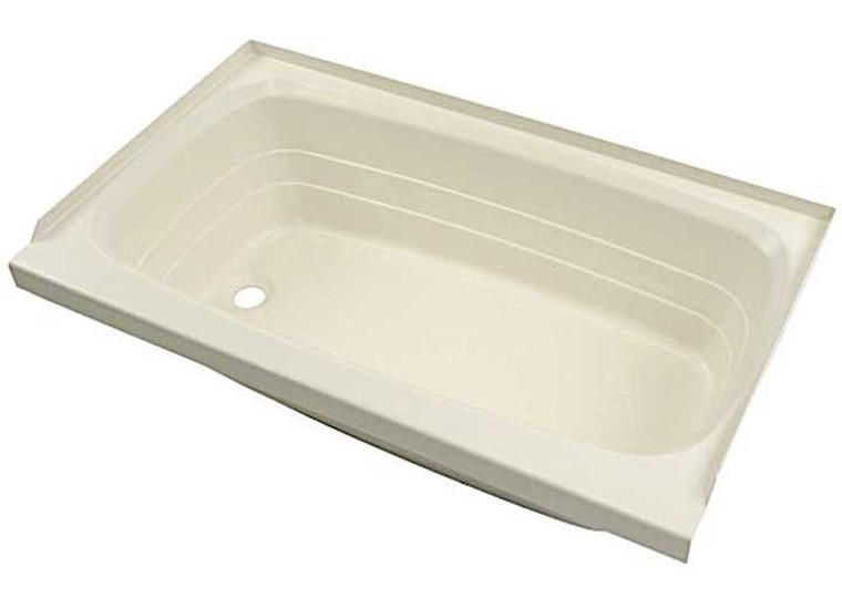 Lippert - 24in X 40in Bathtub; Left Drain  Parchment - 209388