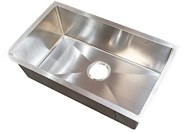 Lippert - 25x15x7 Single Bowl Sink; R10 Corners; Stainless Steel 304 - 421572