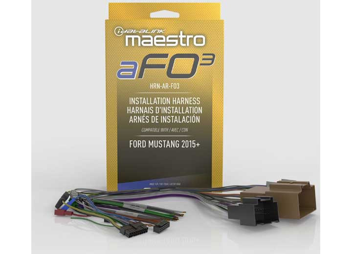 Maestro - Afo3 Plug And Play Amplifier Harness For Ford Mustang With Amplifier - HRN-AR-FO3