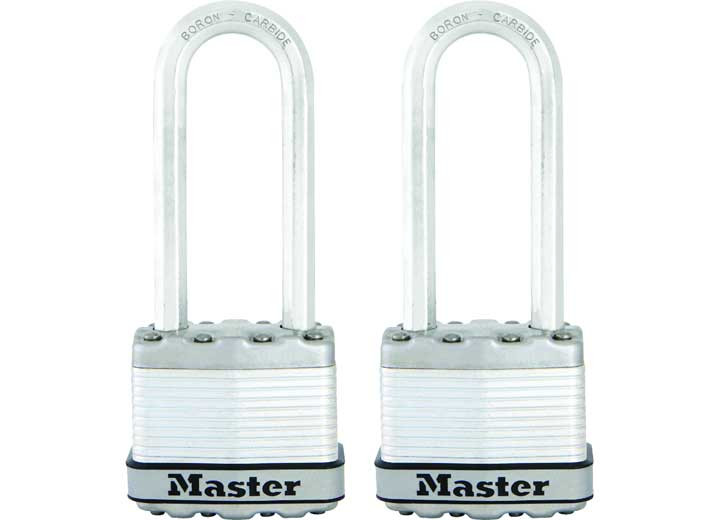 Master Lock - (2/pack) Magnum Padlock With Octagonal Handle 2in X 2 1/2in - M5BLCTLJHC