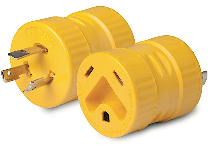 Park Power - Rv Generator Adapter 20a Locking Plug (3prong) To 30a Rv Connector - 127A