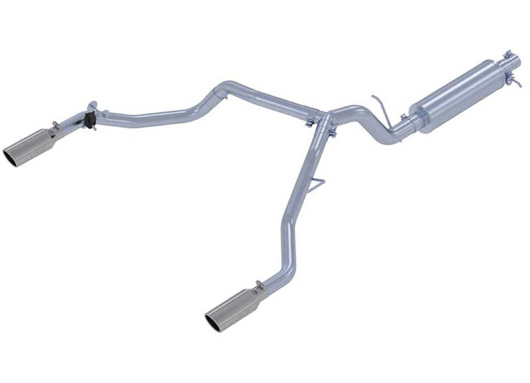 MBRP - 19c Ranger Ecoboost 2.3l T304 Ss 3 In Cat Back 2.5 In Dual Split Rear Exit - S5223304
