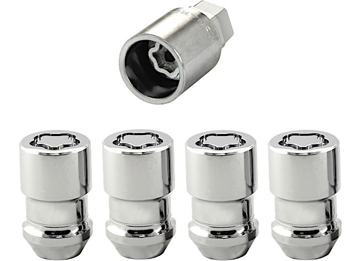 McGard - Wheel Lock Set 1/220 Nut Cone Seat Dual 3/4 &13/16 Hex 1.46 In Oal Chrome - 24130