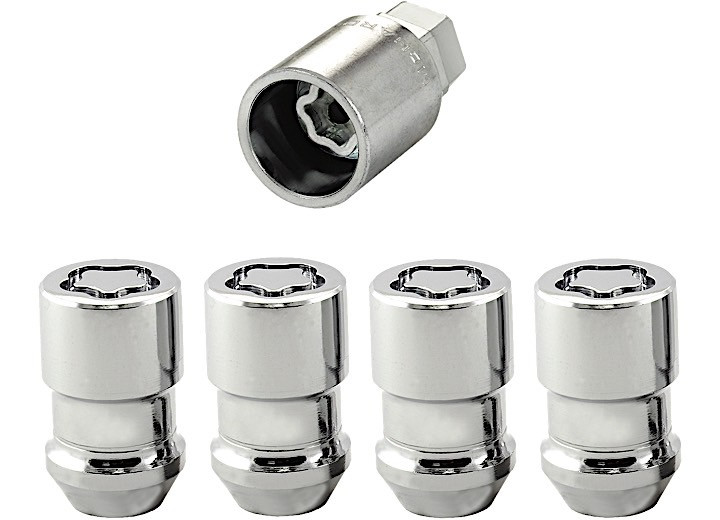 McGard - Wheel Lock Set M12x1.5 Nut Cone Seat Dual 19mm & 21mm Hex 1.46 In Oal Chrome - 24137