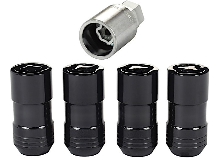 McGard - Wheel Lock Set M14x1.5 Nut Cone Seat Dual 21mm & 22mm Hex 1.965 In Oal Black - 24220