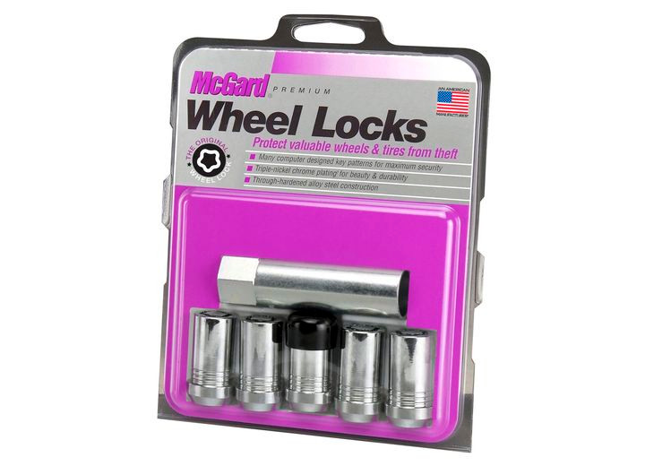 McGard - 5lock Wheel Lock Set M14x1.5 Nut Cone Seat Tuner 22mm Hex 1.648 In Oal .938 - 25515