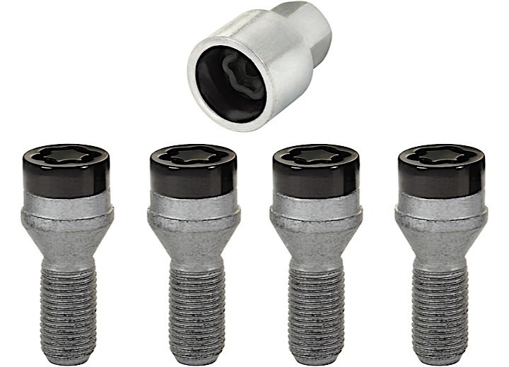 McGard - Wheel Lock Set M14x1.25 Bolt Cone Seat 17mm Hex 27.3mm Shank Black - 27326