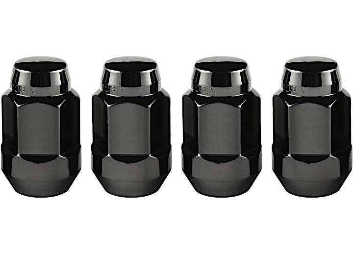 McGard - Hex Lug Nut 1/220 Cone Seat Bulge 3/4 Hex 1.45 In Oal Black (4 Pk) - 64029