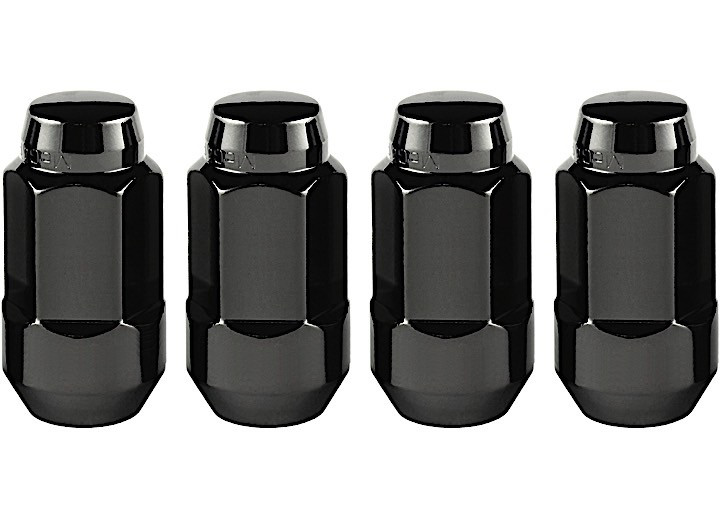 McGard - Hex Lug Nut M14x1.5 Cone Seat Bulge 22mm Hex 1.945 In Oal Black (4 Pk) - 64034