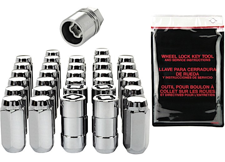 McGard - 8 Lug Hex Install Kit M14x1.5 Cone Seat W/wheel Lks 22mm Hex 1.945 In Oal Chro - 84838