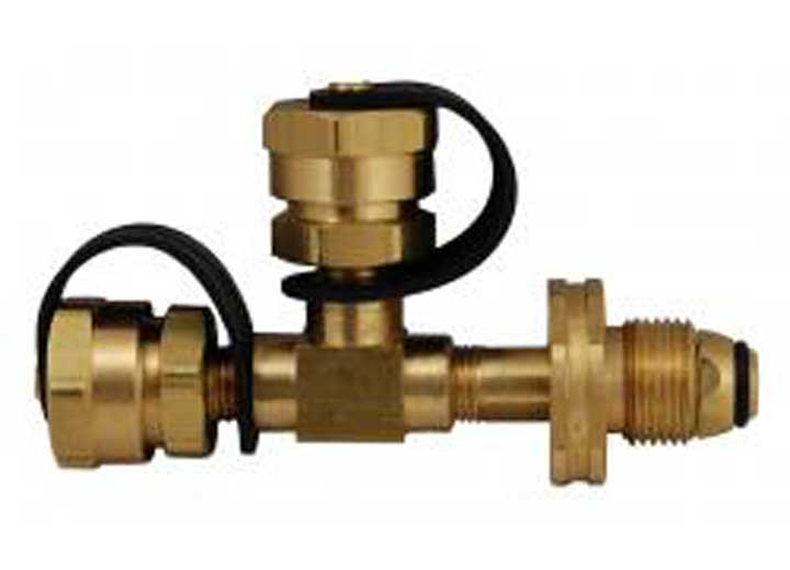 Marshall Excelsior - Propane Adapter Fitting Pol X 1in20 M X 1in20 M  Tee Pkgd - ME413P