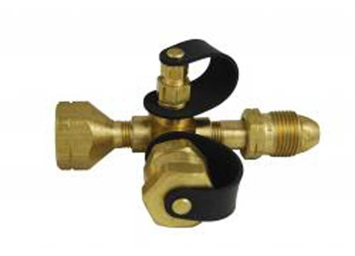 Marshall Excelsior - Excess Flow Pol X F Pol X 1in20 M X 1/4in F Inv Flare W/plug  Tee Pkgd - ME420P