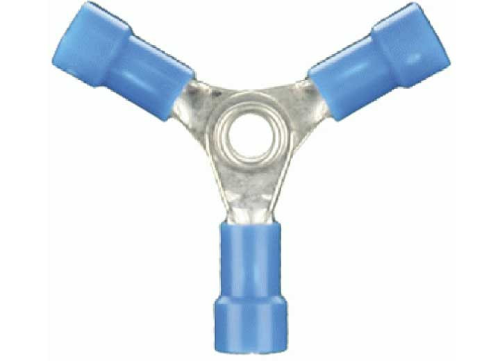 Metra - Blue Vinyl Butt Connector 1614 Gauge 3 Way Package Of 100 - BVBC3