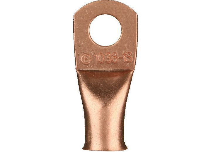 Metra - Copper Uninsulated Ring Terminal 1/0 Gauge 3/8 Inch 5 Pk - CUR1038