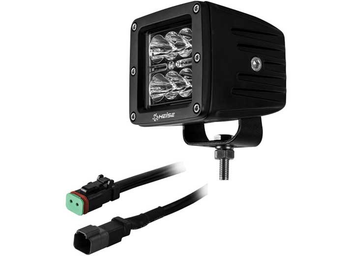 Metra - 3 Inch 6 Led Amber Cube Spot Light - HE-CL3SA