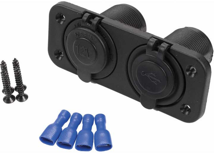 Metra - 12v Marine And Dual Usb Mount  Retail Pack - IBR79