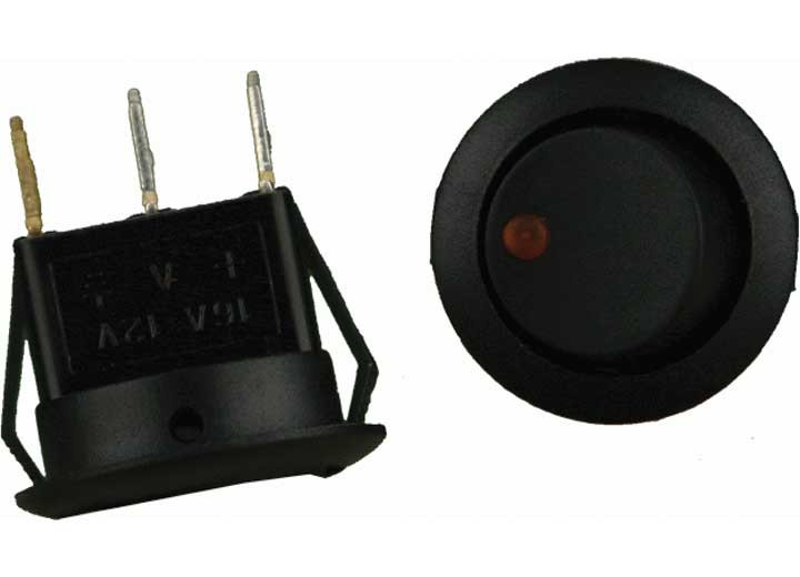 Metra - Round Rocker Switch Orange Led No Leads 20amp  Pack Of 5 - IBRRSO