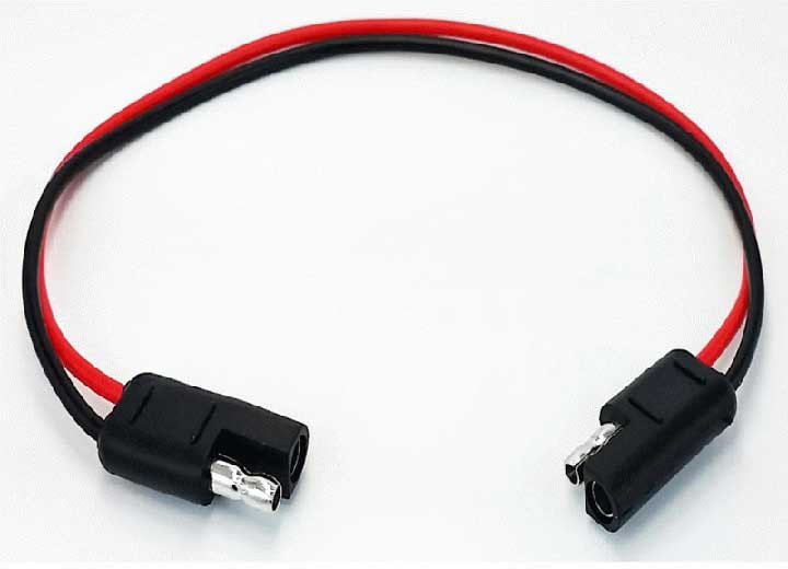Metra - 18ga 2pin/ 2pin Red/blk Wire 1ft  Ea - IBTH18