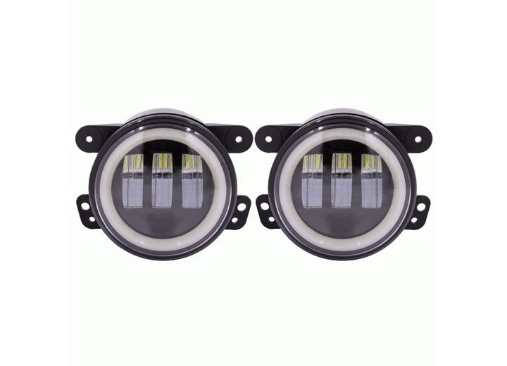 Metra - Fog Lights 4 Inch Black With Full Halo - JP-702FLB