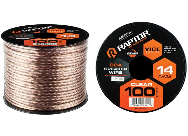 Metra - Speaker Wire 14ga Clear Cca 100ft  Vice Series - RSW14-100