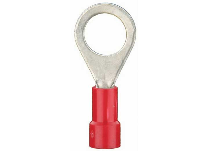 Metra - Red Vinyl Ring Terminal 8 Gauge 1/2 Inch Package Of 25 - RVRT812