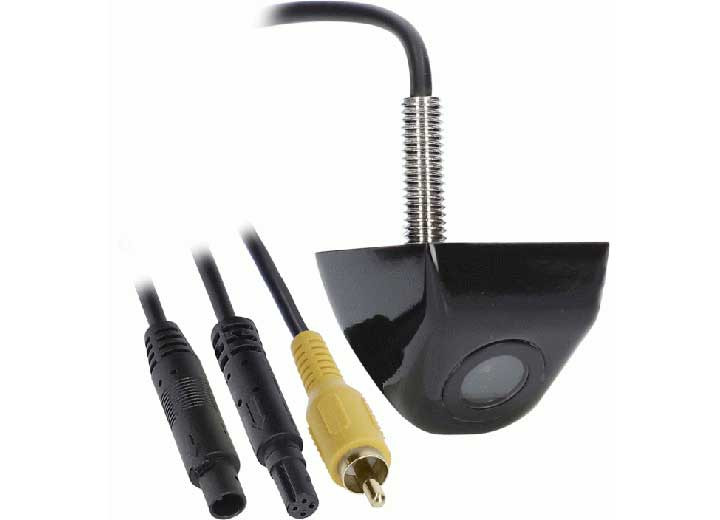 Metra - Above License Plate Backup Camera W/ Gloss Black Metal Housing - TE-LPGC