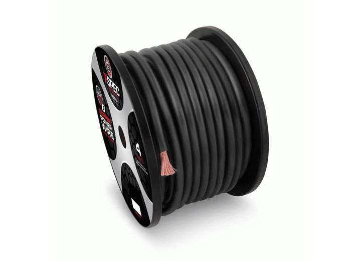 Metra - 8 Awg 250ft Matte Smoked Ofc Power Wire  V12 Series - V12GW-8250