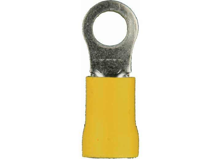 Metra - Yellow Vinyl Ring Terminal 4 Gauge 3/8 Inch Package Of 25 - YVRT438
