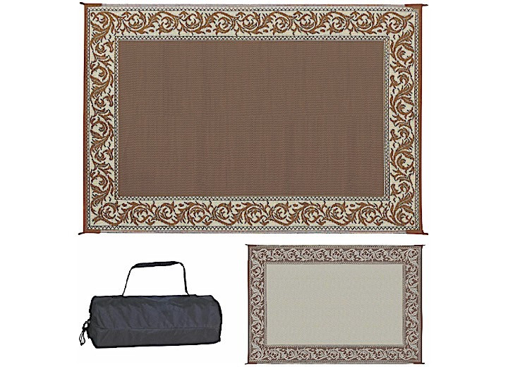 MG Innovative - Classical Mat 6' X 9' Brown/beige With Carry Bag. - RD7
