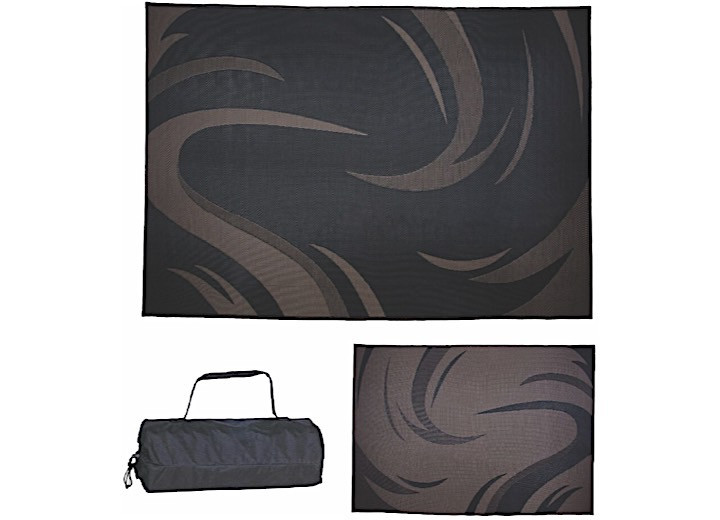 MG Innovative - Ming's Mark Inc 8' X 11' Black/brown Modern Graphic Mat - SD8111