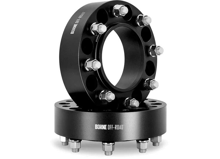 Mishimoto  - Borne Off Road Wheel Spacers 6x135 87.1 25 M14 Black - BNWS-007-250BK