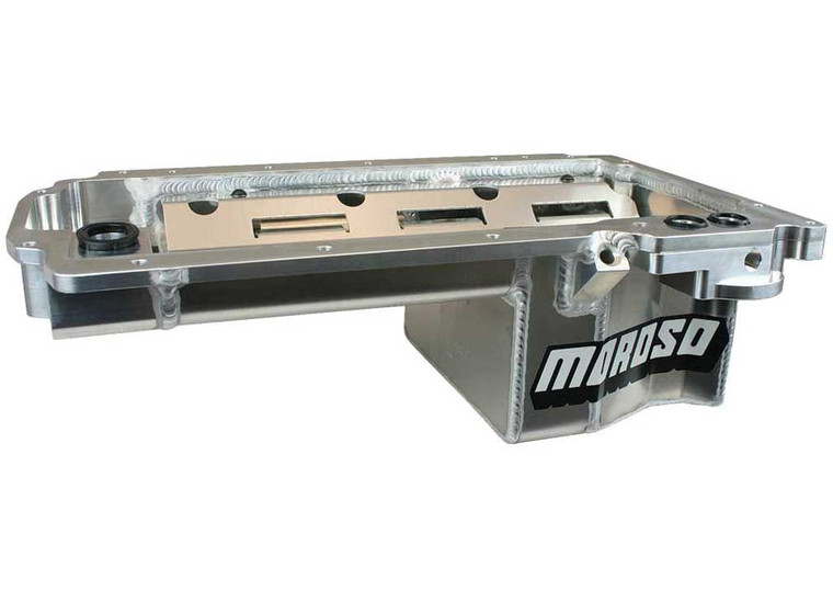 Moroso - Oil Pan Gm Lv1 Rear Sump 6 In Deep Road Race Baffle - 21148
