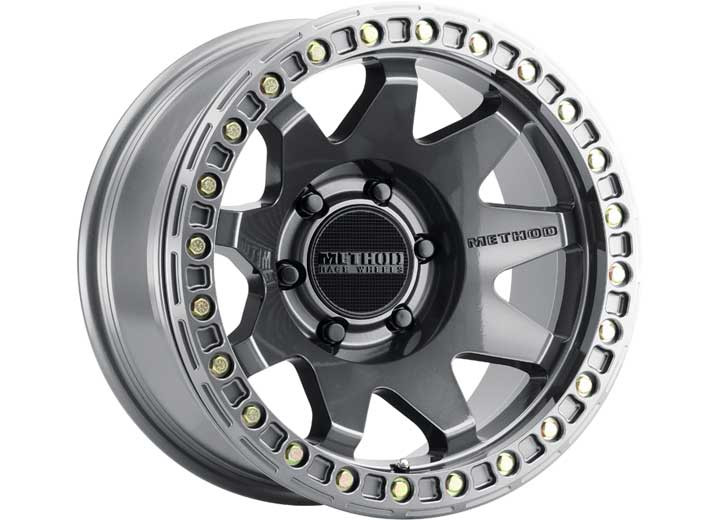 Method Race Wheels - Mr108 Beadlock 17x9 44mm Offset 6x5.5 106.25mm Cb Gloss Titanium W/hardware Kit - MR10879060844B