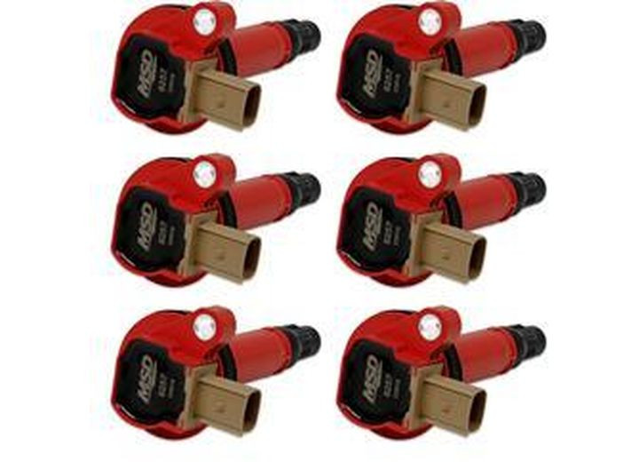 MSD Ignition - 1016 Ford Ecoboost 3.54l V6 Ignition Coil 3pin Connector Red 6 Pac - 82576