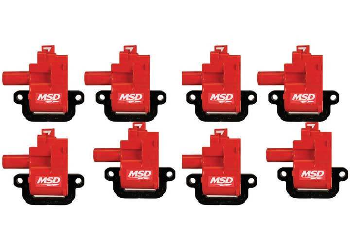 MSD Ignition - 9706 Gm Ls1/ls6 Blaster Series Ignition Coil Red 8 Pac - 82628